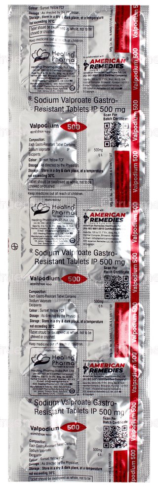 Valpodium 500 Tablet 10